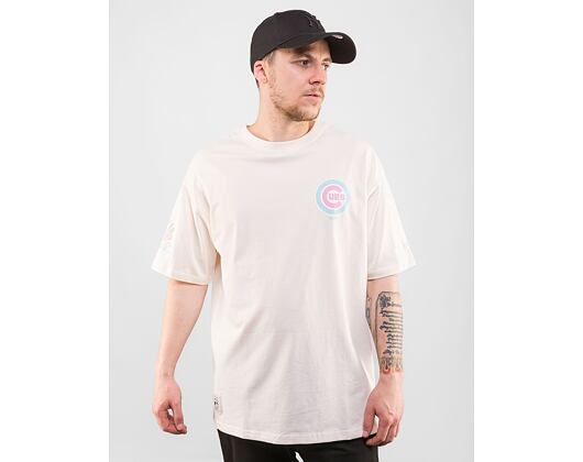 Chicago Cubs MLB Pastel White Oversized T-Shirt