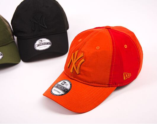 Kšiltovka New Era 9TWENTY MLB Multi Texture  New York Yankees Rust Orange