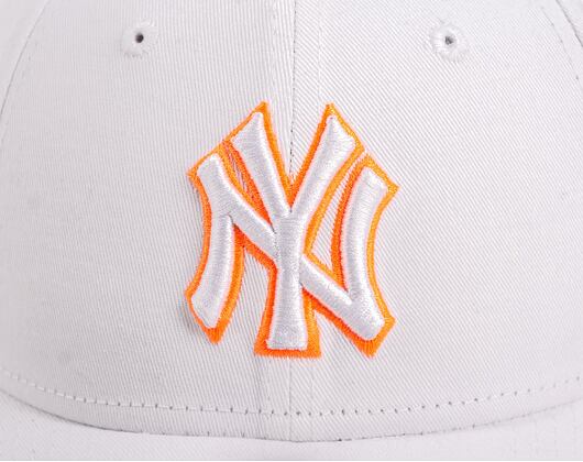 Kšiltovka New Era 9FORTY MLB Neon Outline New York Yankees White / Orange