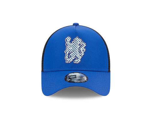 Kšiltovka New Era 9FORTY A-Frame Trucker Overlay Chelsea FC Lion Crest Calming Blue