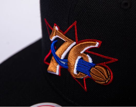 Mitchell & Ness Philadelphia 76ers Team Ground 2.0 Snapback HWC Black Cap