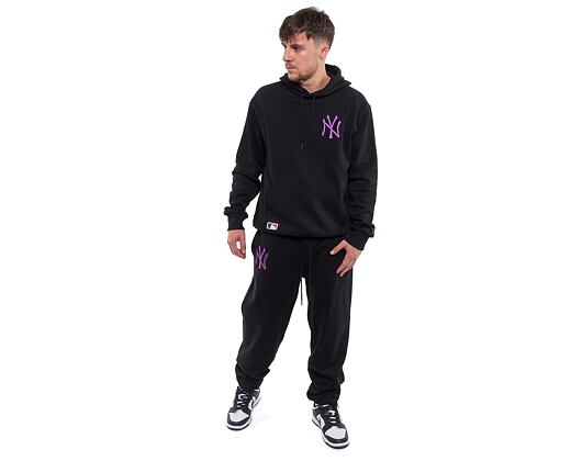 Mikina New Era League Essentials Oversized Hoody New York Yankees Black / Purple Nitro