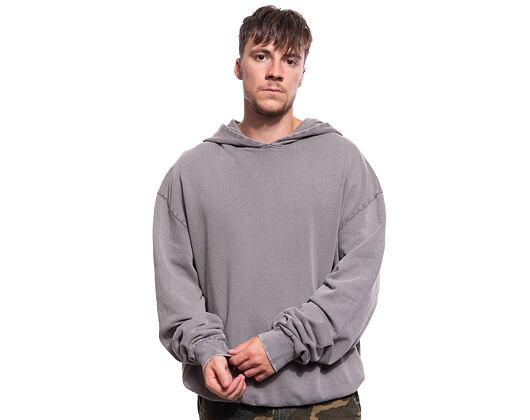 Mikina Brandit Acid Washed Oversized Hoody Asphalt