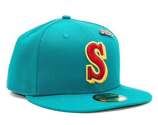 Kšiltovka New Era 59FIFTY MLB Retro Pin Pack Seattle Mariners Team Color