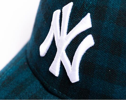 Kšiltovka New Era 9FORTY MLB Flannel New York Yankees Dark Green / White