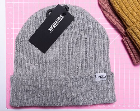 STATEWEAR Frank Beanie Light Grey Melange