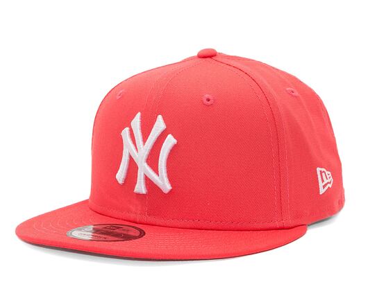 Kšiltovka New Era 9FIFTY MLB League Essential New York Yankees Lava Red / White