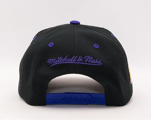 Kšiltovka Mitchell & Ness Overbite Pro Snapback Los Angeles Lakers Black