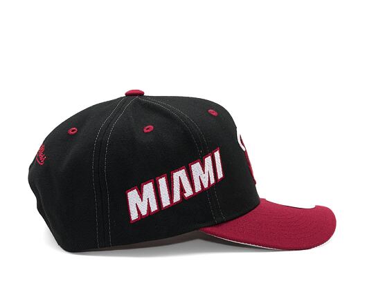 Kšiltovka Mitchell & Ness Overbite Pro Snapback Miami Heat Black