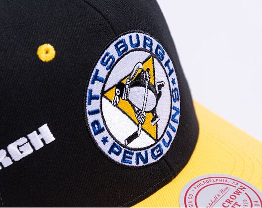 Kšiltovka Mitchell & Ness Overbite Pro Snapback Vntg Pittsburgh Penguins Black