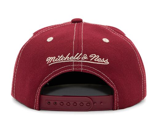 Kšiltovka Mitchell & Ness Contrast Natural Snapback Colorado Avalanche Maroon