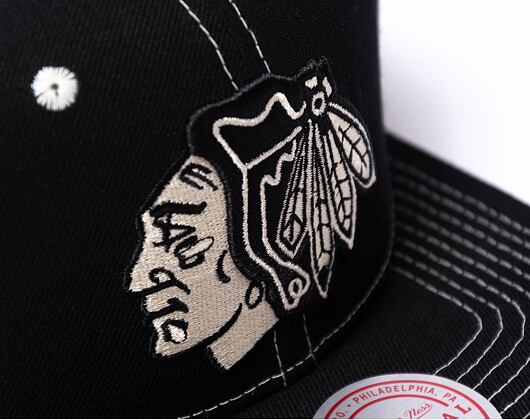 Kšiltovka Mitchell & Ness Contrast Natural Snapback Chicago Blackhawks Black