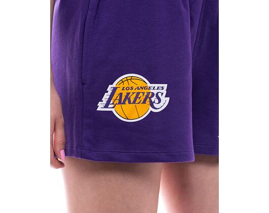 Dámské Kraťasy New Era NBA Team Logo Shorts Los Angeles Lakers - Purple / Gold