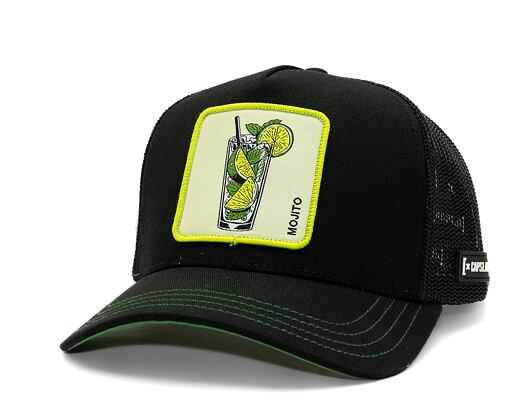 Kšiltovka Capslab - Trucker Mojito - Black / Lime Green