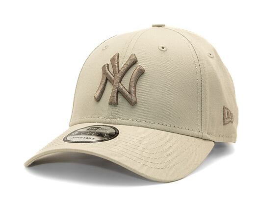 Kšiltovka New Era 9FORTY MLB League Essential New York Yankees - Stone / Ash Brown