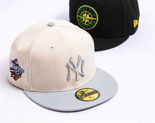 Kšiltovka New Era 59FIFTY MLB New York Yankees Retro - Cream White / Graphite