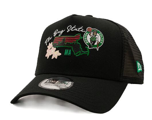 Kšiltovka New Era 9FORTY A-Frame Trucker NBA Boston Celtics - Black