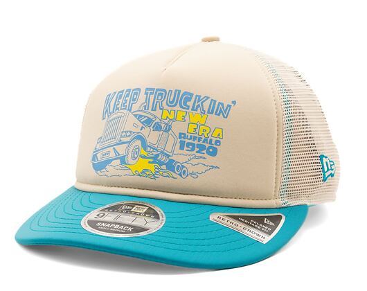 Kšiltovka New Era 9FIFTY Retro Crown American New Era - Turquoise / Ivory