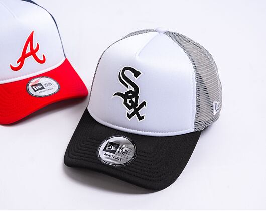 Kšiltovka New Era 9FORTY A-Frame Trucker MLB Logo Trucker Chicago White Sox - Black / Graphite