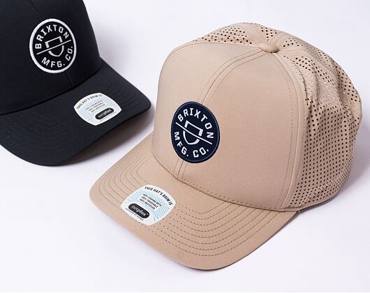 Kšiltovka Brixton Crest X MP Snapback - Sand/Navy