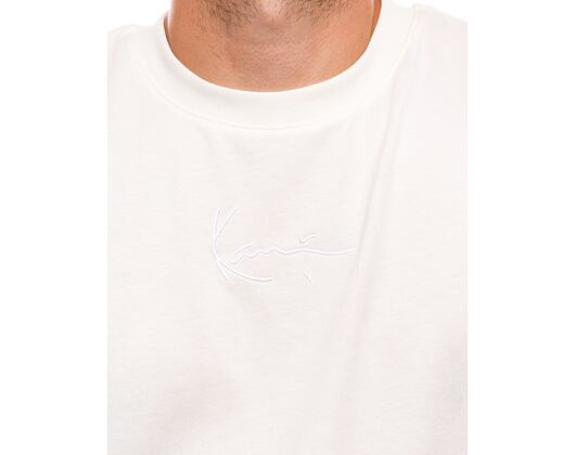 Triko bez rukávů Karl Kani Small Signature Essential Sleeveless Tee off white