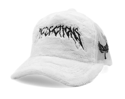 Kšiltovka Reflection Luxury Fuzzy Trucker - White / Black