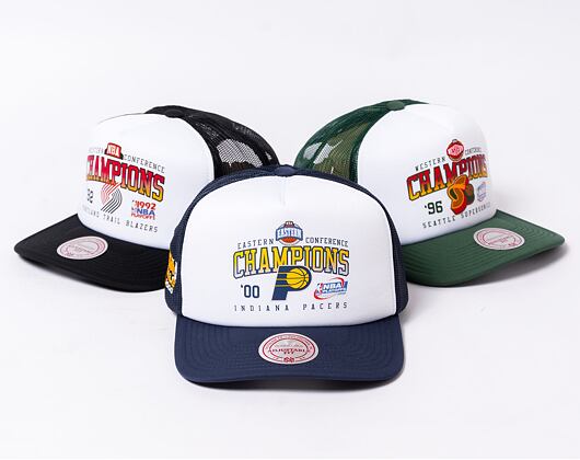 Kšiltovka Mitchell & Ness Champions Trucker NBA Indiana Pacers White