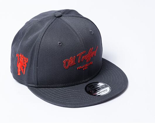 Kšiltovka New Era - 9FIFTY Chain Stitch - Manchester United FC - Grey Heather