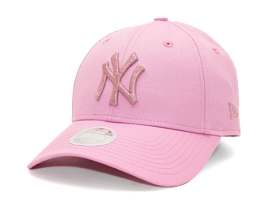 Dámská kšiltovka New Era - 9FORTY Metallic Logo - NY Yankees - Pastel Pink