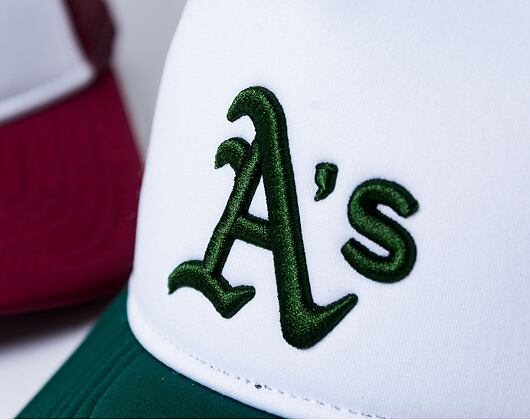 Kšiltovka New Era - 9FORTY Trucker World Series - Oakland Athletics - Dark Green