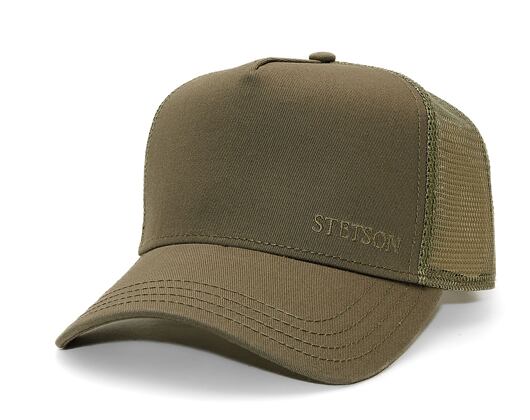 Kšiltovka Stetson Trucker Cap Cotton Olive