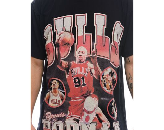 Triko Mitchell & Ness Nba Player Photo Tee Chicago Bulls Black