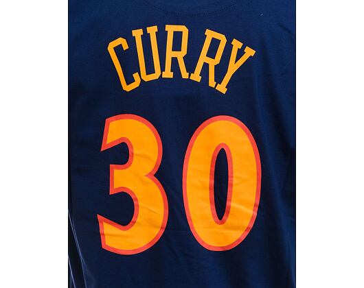 Mitchell & Ness Name & Number tee Golden State Warriors Stephen Curry Navy