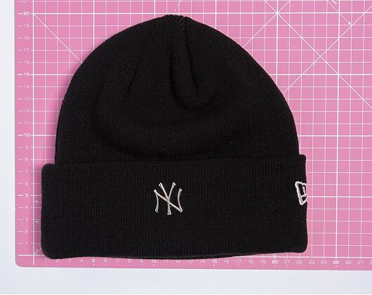 Kulich New Era - Medium Knit Metallic Cuff Beanie - NY Yankees - Black