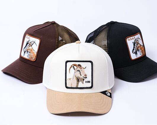 Kšiltovka Goorin Trucker - The Suede Goat - Him - Tan