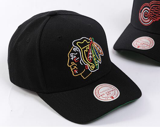 Kšiltovka Mitchell & Ness - Neon Logo Pro Snapback - Chicago Blackhawks - Black