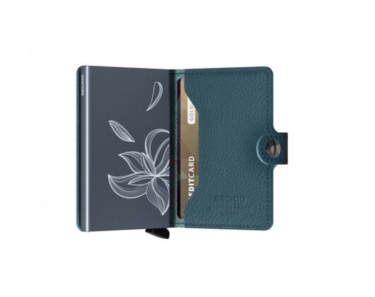 Secrid Miniwallet Stitched Magnolia Petrolio