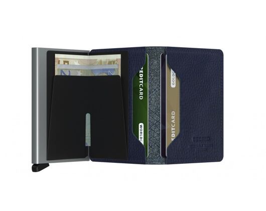 Peněženka Secrid Slimwallet Stitch Linea - Navy