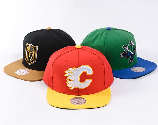 Kšiltovka Mitchell & Ness - Team 2 Tone 2.0 Snapback - Calgary Flames - Red/Gold