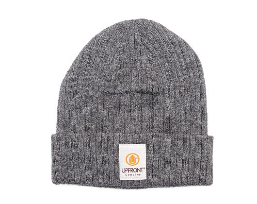 UPFRONT Stranded Beanie Dark Grey Melange