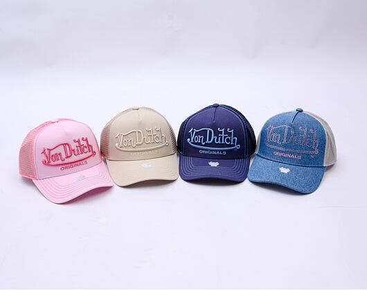 Kšiltovka Von Dutch - Trucker Riverside - Caps - Cot Twill - Pink