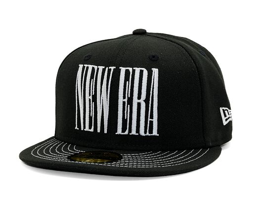 Kšiltovka New Era - Wordmark 59FIFTY - Black / White