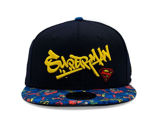 Dětská Kšiltovka New Era - Warner Bros Superman 9FIFTY - Navy