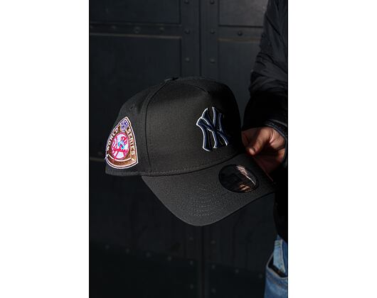 Kšiltovka New Era - MLB World Series Patch 9FORTY A-Frame - NY Yankees - Black / Navy