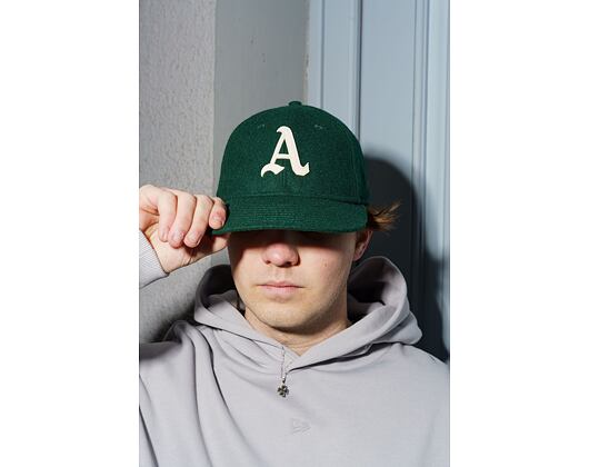 Kšiltovka New Era - MLB Heritage 9FIFTY Retro Crown - Oakland Athletics - Kelly Green / White