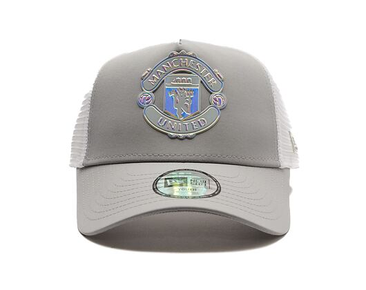 Dětská Kšiltovka New Era - Iridescent 9FORTY Trucker - Manchester United Fc - Gray