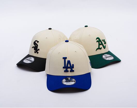 Kšiltovka New Era - MLB Color Block 9FORTY - LA Dodgers - Cream / Light Royal