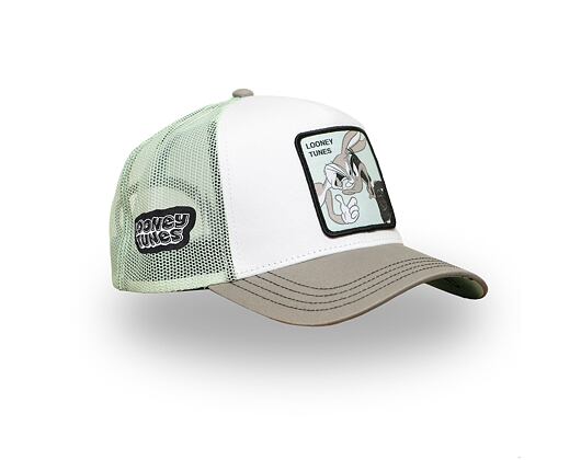 Kšiltovka Capslab - Trucker Looney Tunes - Bugs Bunny - White / Mint