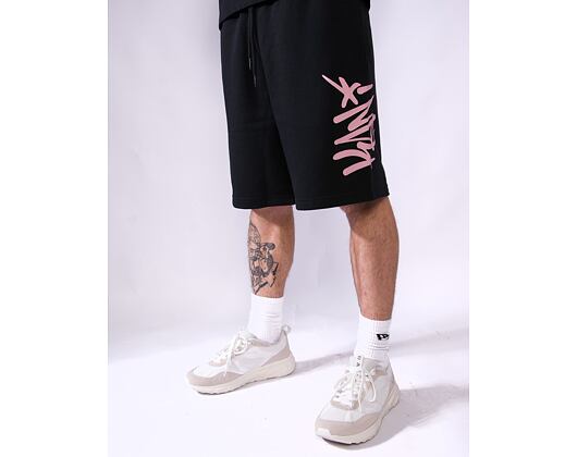 Kraťasy Karl Kani - Kani Tag Sweatshorts - black/rose