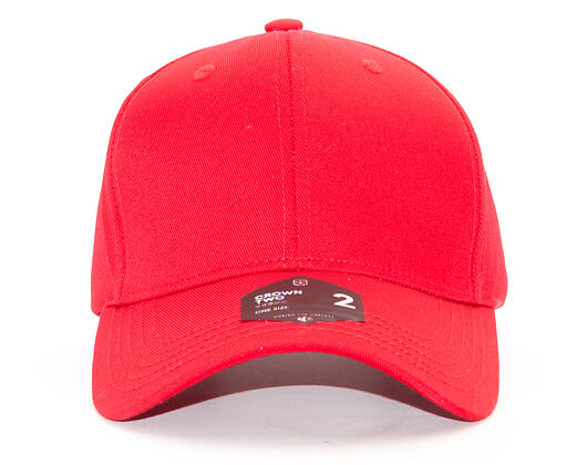 State of WOW Crown 2 Baseball Red Velcro Strapback Cap